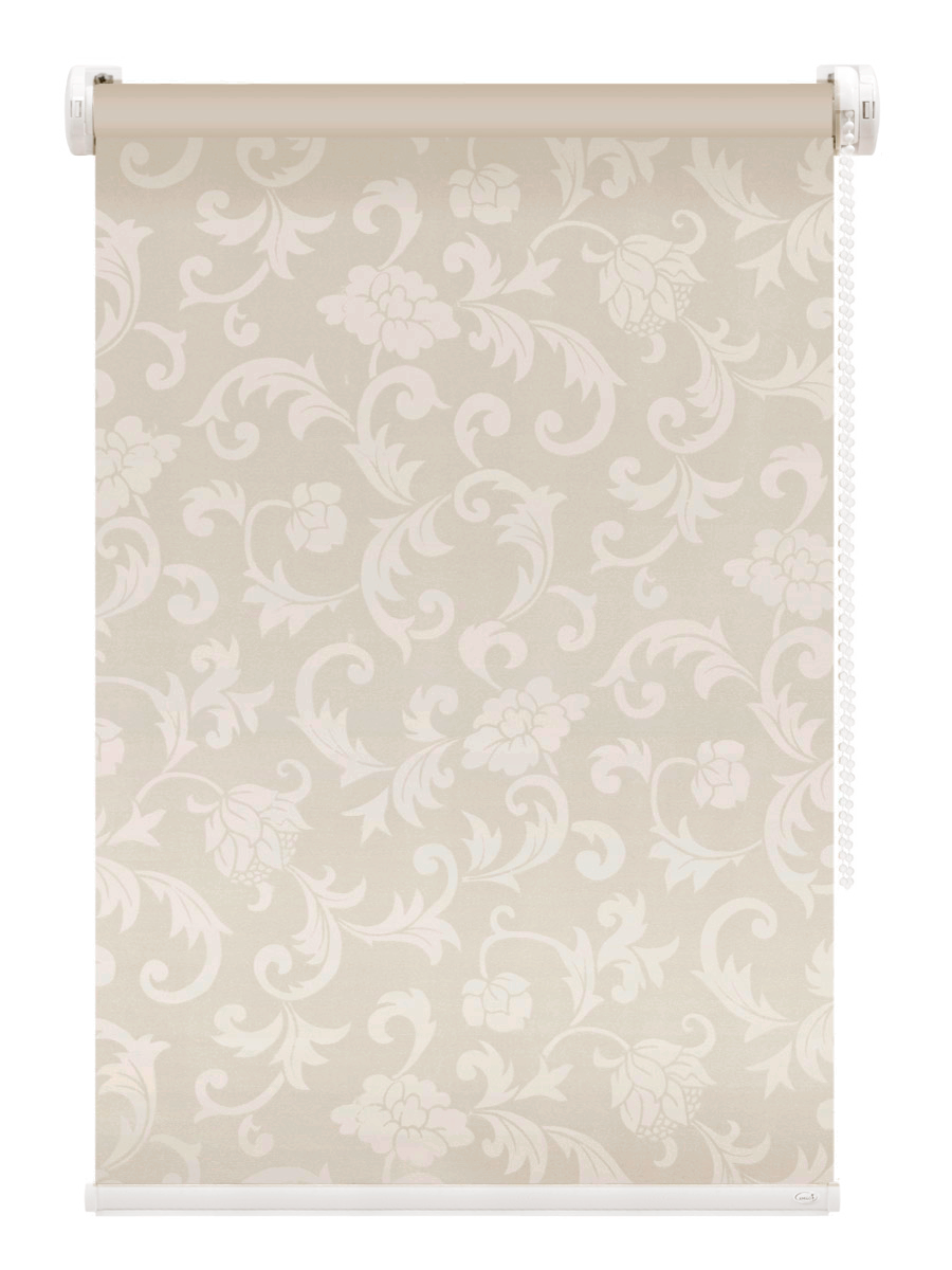 Рулонная штора FixLine BLOOM 70 см, бежевый