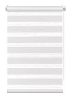Рулонная штора зебра FixLine BASE 75 см, белый