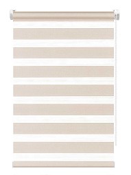 Рулонная штора зебра FixLine BASE 80 см, бежевый